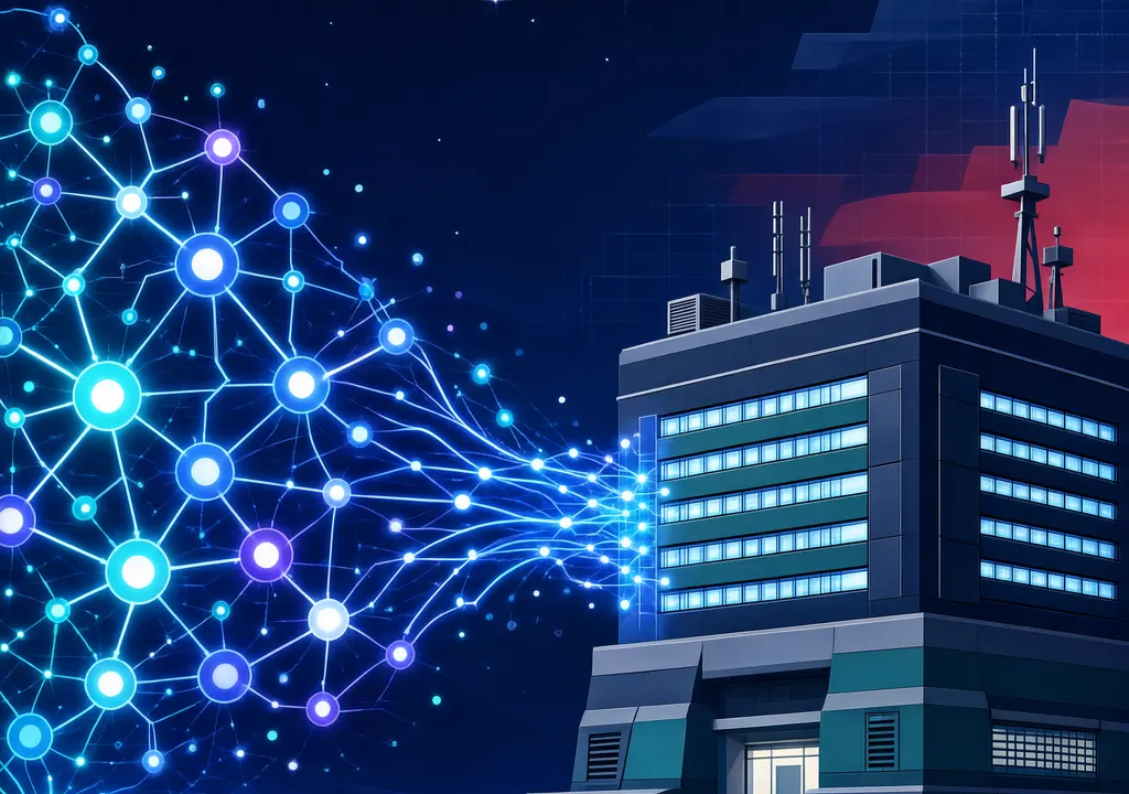 Abstract illustration of AI accessing government healthcare data systems