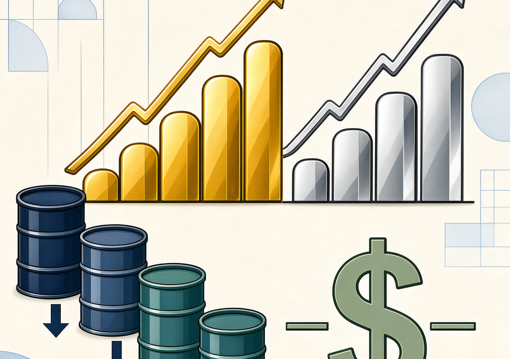 Gold and silver prices volatile amid falling oil, stable dollar; key levels to watch