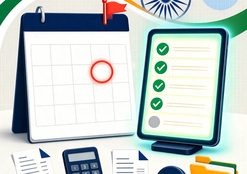 Digital checklist on a screen showing tax audit portal acceptance deadline of October 21, 2026