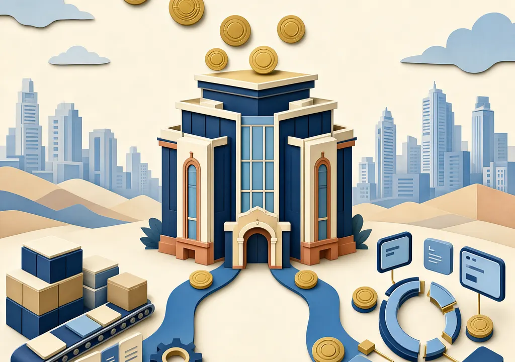 Symbolic illustration of fresh IPO capital supporting company operations and planned digital product redevelopment.